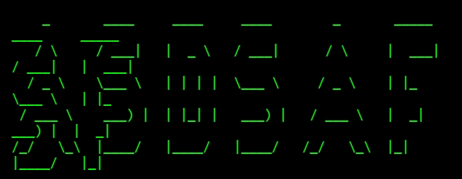 Example of ASCII art generated with our tool